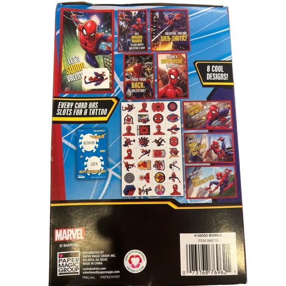 Marvel Valentines Cards Kids 3 packs 32 each New Spiderman - Picture 4 of 5